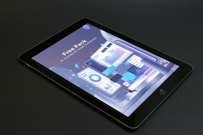 Tablet displaying the Anchor Suite software on a dark background