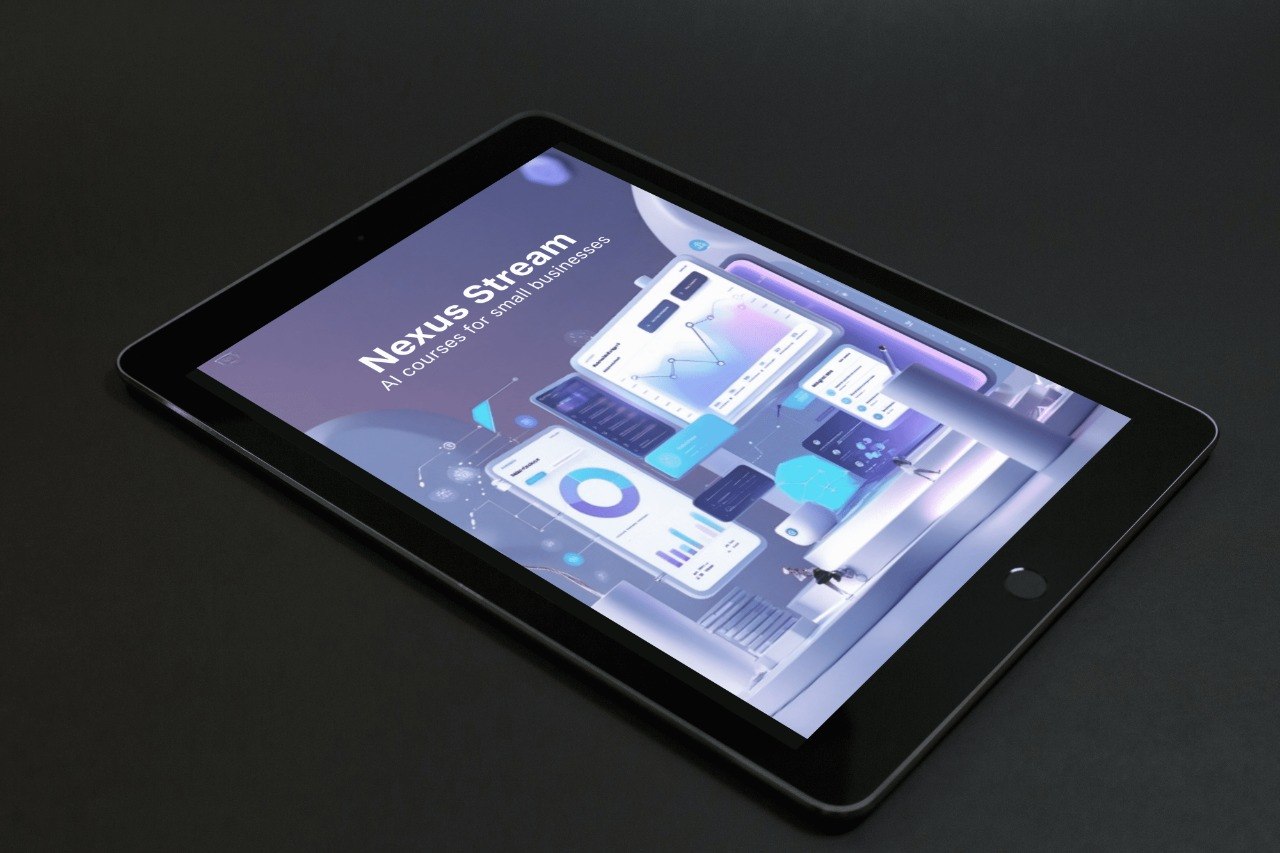 Tablet displaying the Anchor Suite software on a dark background